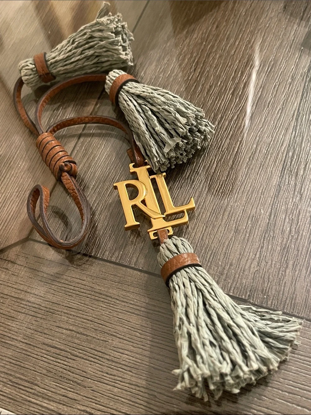 Lauren Ralph Lauren Replacement Three Tassel - Gold-tone Logo Bag Charm